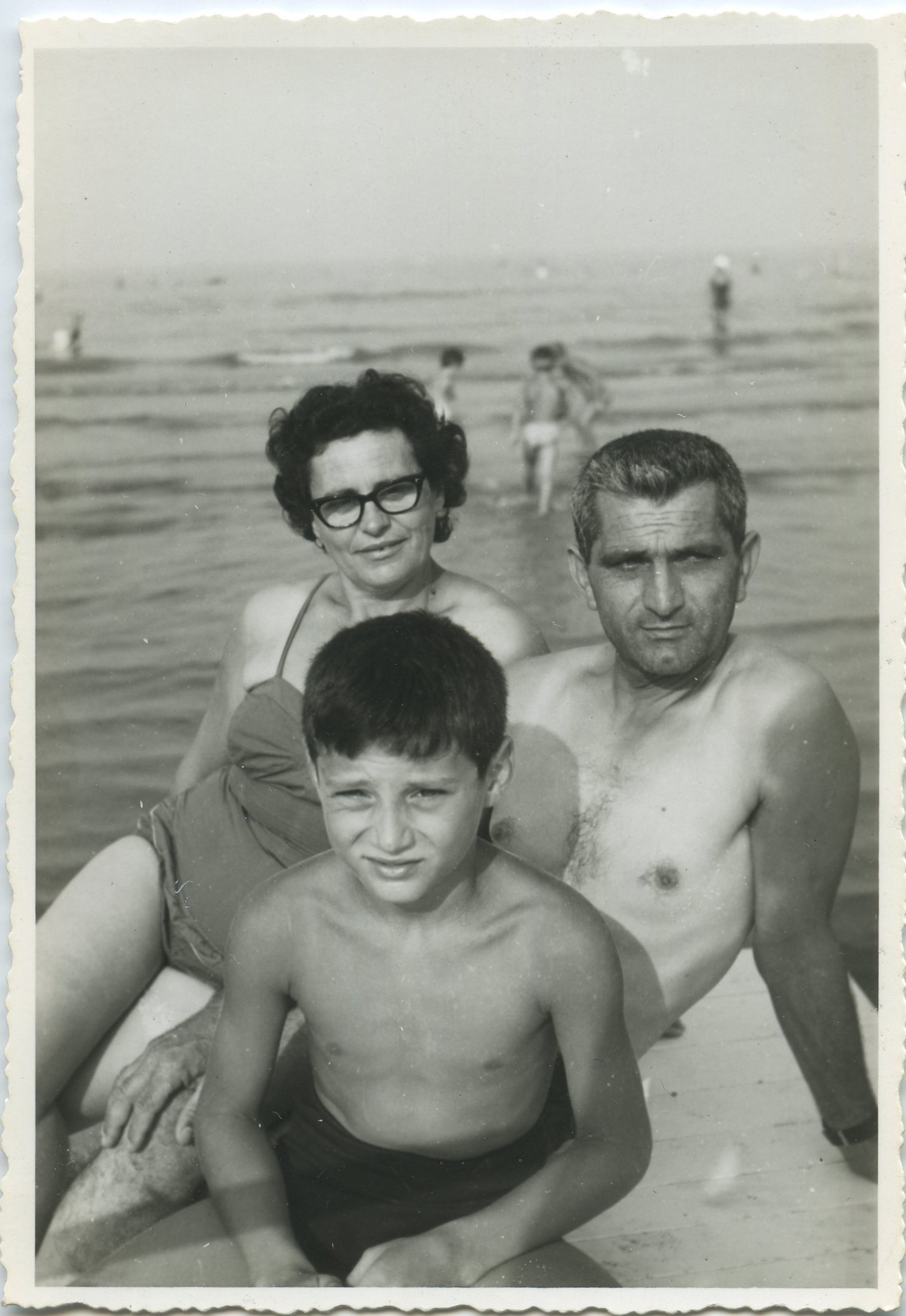 1961 Anna - Lino e Renato Maschi al mare - Gent.conc. Lino Maschi