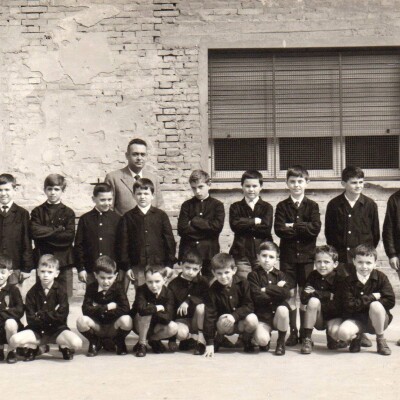 1965 FB Scuole elementari cl.IV M.stro Giuliano Belloni gent.conc.Paolo Diazzi