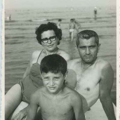 1961 Anna - Lino e Renato Maschi al mare - Gent.conc. Lino Maschi