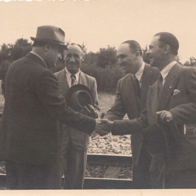 1943  Beniamino Gigli arrivo alla stazione di Cividale