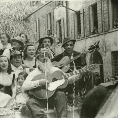 1947 Carnevale a Mirandola Francia Corta