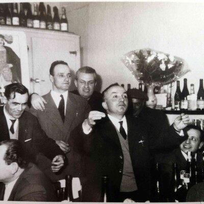 1960 - Franco-Gambuzzi-Pigugnen- Di spalle a Geminiano Peppo Carletti-Adolfo BaldiniBorella Ivaldo-Pierino Goldoni Adolfo Pollastri