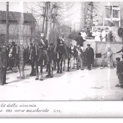 1948 Corso Mascherato Società della Scimmia gent.conc. Antonio Tirabassi