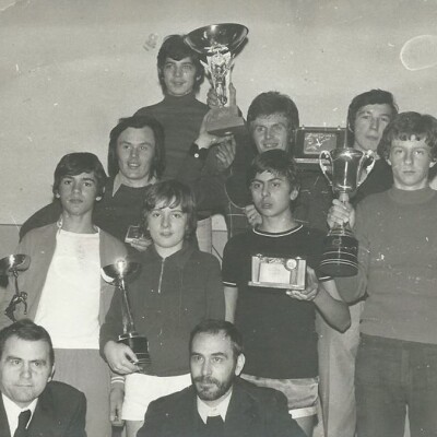 1975 Premiazione torneo di ping pong gent.conc. Paolo Diazzi