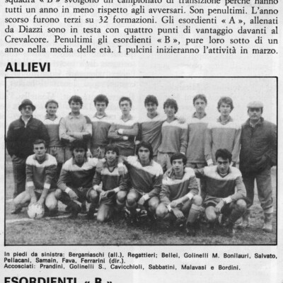 FOLGORE-ALLIEVI-E-ESORDIENTI-1983 Gent.conc.Alberto Bombarda