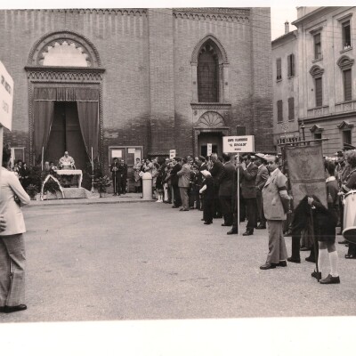 1972 Rassegna bandistica- Santa Messa celebrata da Mons Golinelli