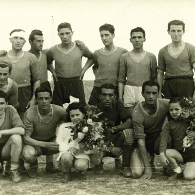 1946-Calcio-la-formazione-dei-Partigiani-Mirandolese Gent.conc.Alberto Bombarda