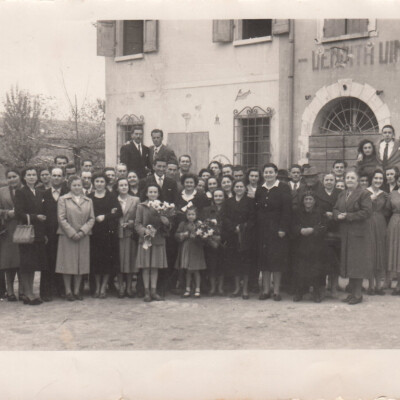 1954 Foto di gruppo sorelle Caleffi e parenti