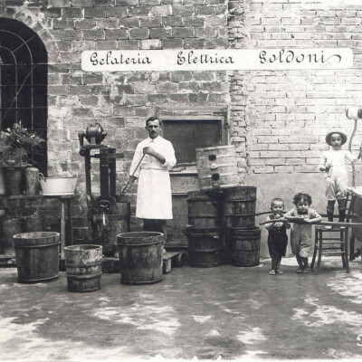 1912 Gelateria Elettrica Goldoni via Curtatone 6-