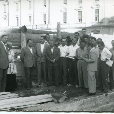 1954-Posa della prima pietra gent.conc. Marco Mascherini