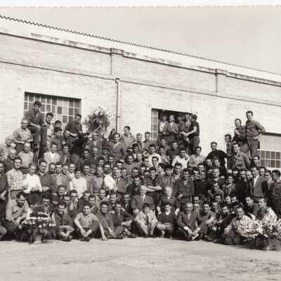 1957 I dipendenti della Carrozzeria Barbi gent.conc.Franco Chiosi Cirillo