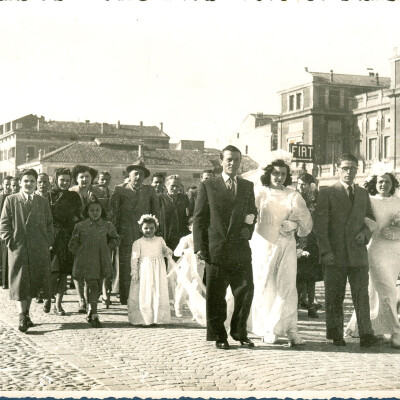 1947-Matrimonio-doppio -Ceruti Isidoro - Marchesi Petronilla e Pavarotti Enzo e Stella gent.conc. Roberto-Neri