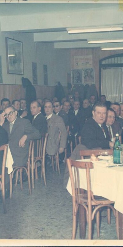 1969 Cena sociale Società della Scimmia Ristorante Anderlini Roberto Neri