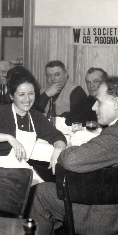 1971 Ristorante Roma membri della Società del Pigognino gent.conc.Franco Chiosi