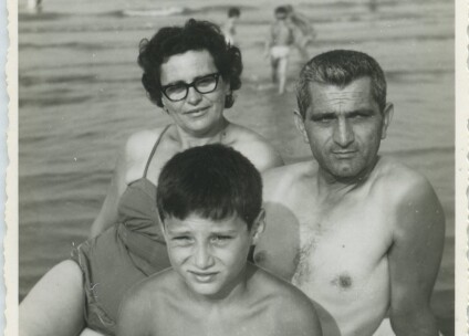 1961 Anna - Lino e Renato Maschi al mare - Gent.conc. Lino Maschi